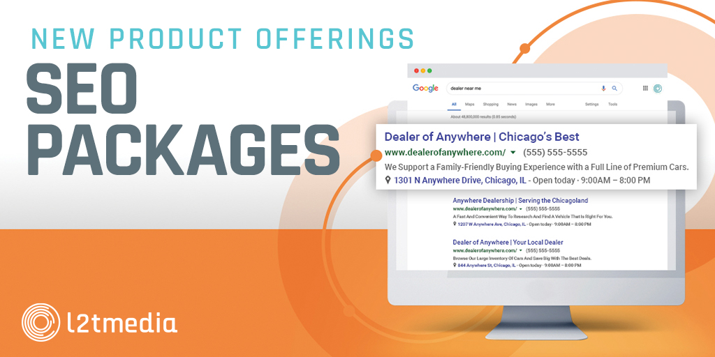 Featured image for “L2T’S NEW SEO Packages Deliver Results for Dealers with Enhanced Technology”