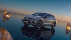 2023 Mercedes-Benz EQS at dawn.