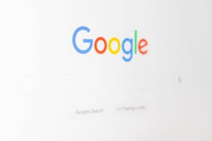 Google search bar.