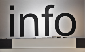 Giant info sign.