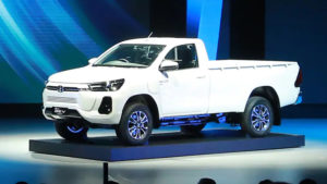 White Toyota Hilux REVO BEV.