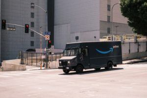 Amazon delivery van.