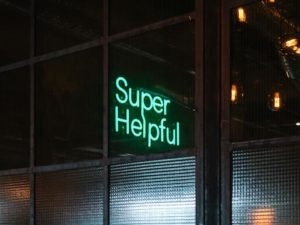 Super helpful sign.